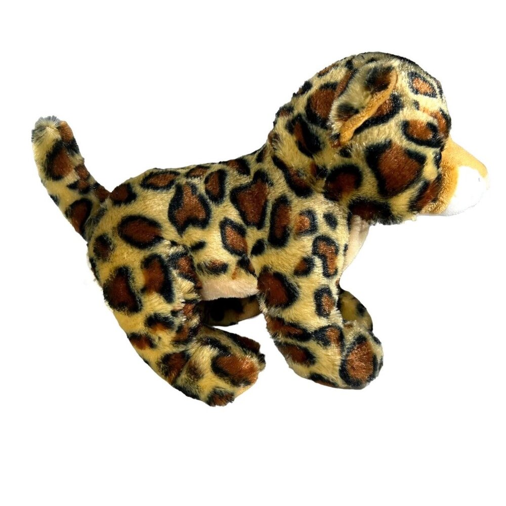 BURTON + BURTON Leopard Cheetah Cub Plush Stuffed Animal Toy Spotted Kitty Cat - Picture 3 of 9